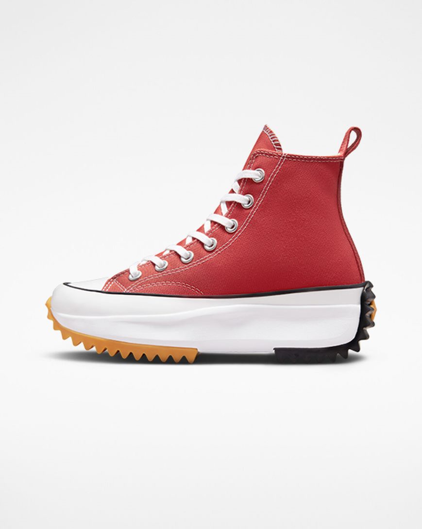 Women's Converse Run Star Hike High Top Platform Shoes Red / White / Black | AU 46983D